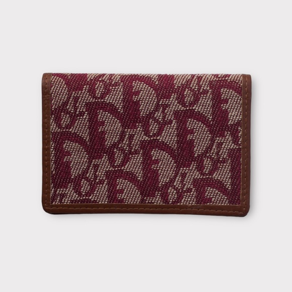 christian dior 2000s red trotter cardholder - Picture 1 of 3